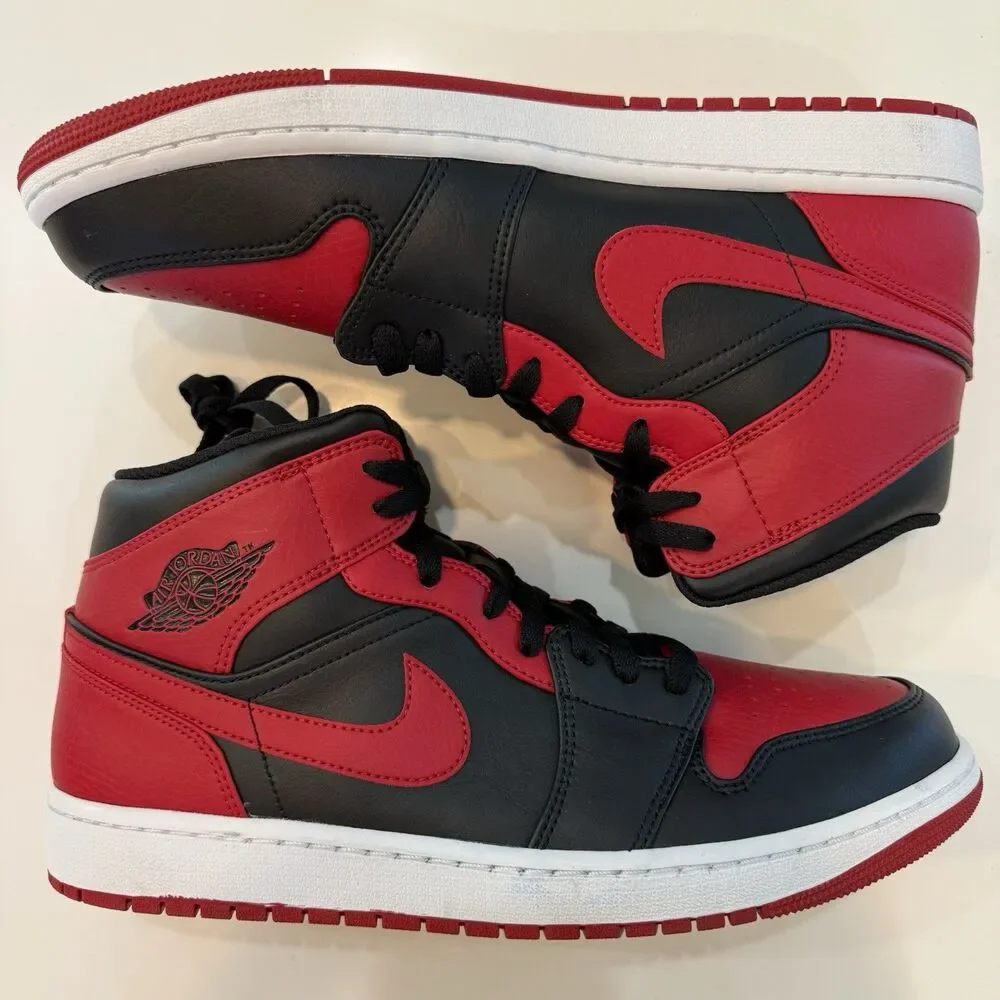 Size 12 - Men's Air Jordan 1 Mid Banned (2020) 554724 074 Brand New with Box